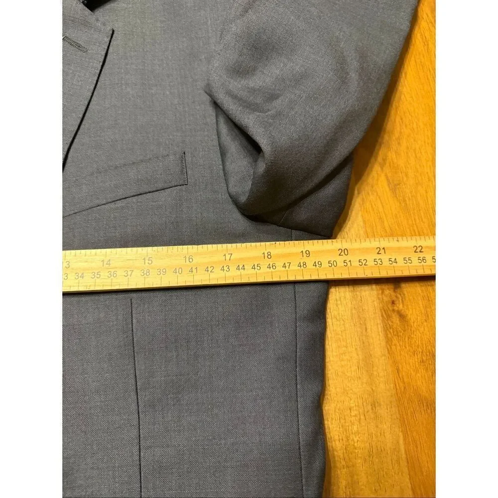 J Crew Ludlow Sport Coat Men 40S Gray Italian Fabric Jacket Tollegno 1900 Blazer